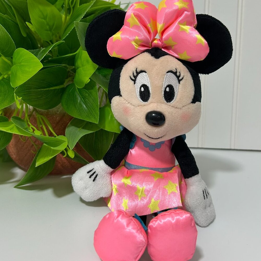 Disney Minnie Mouse 12” Plush – Pink Dress & Bow – Gift Ready